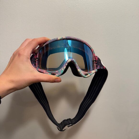 Oakley MotoCross MX Goggles O Frame Factory Splatter/ Violet Iridium - Picture 3 of 5